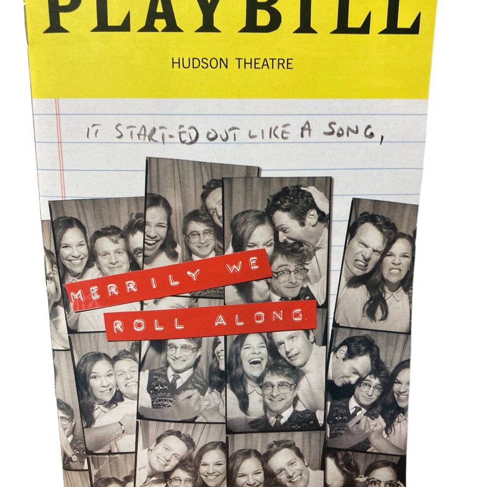 Daniel Radcliff Broadway Playbill Merrily We Roll Along Stephen Sondheim